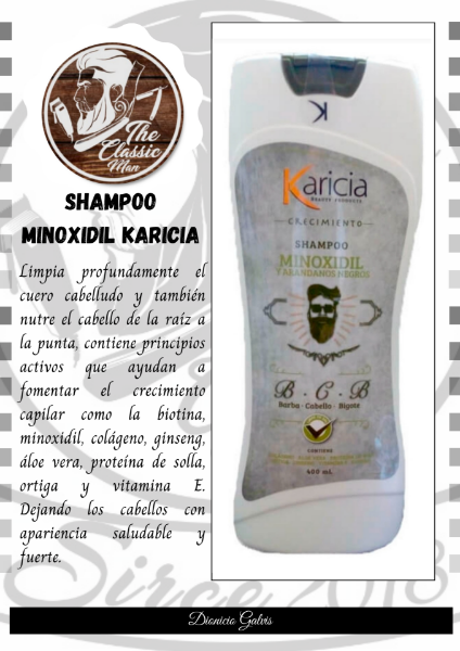 Imagen de SHAMPOO KARICIA CON MINOXIDIL PARA HOMBRE